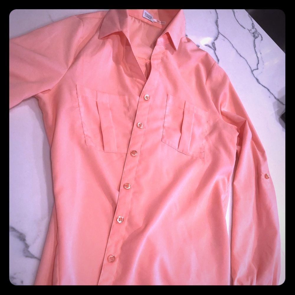 Peach blouse